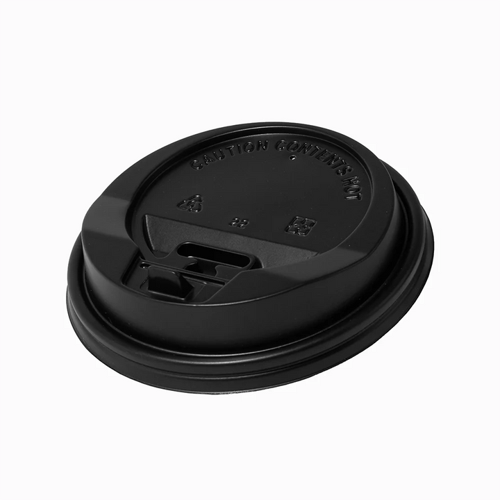 Premium Black Flip Top Lids for 80 mm - 1000/Case