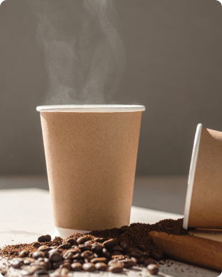 8 oz Kraft Double-Wall Hot Paper Coffee Cups - Frozen Dessert Supplies