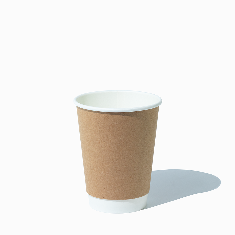 12 oz kraft double wall paper hot cups lifestyle