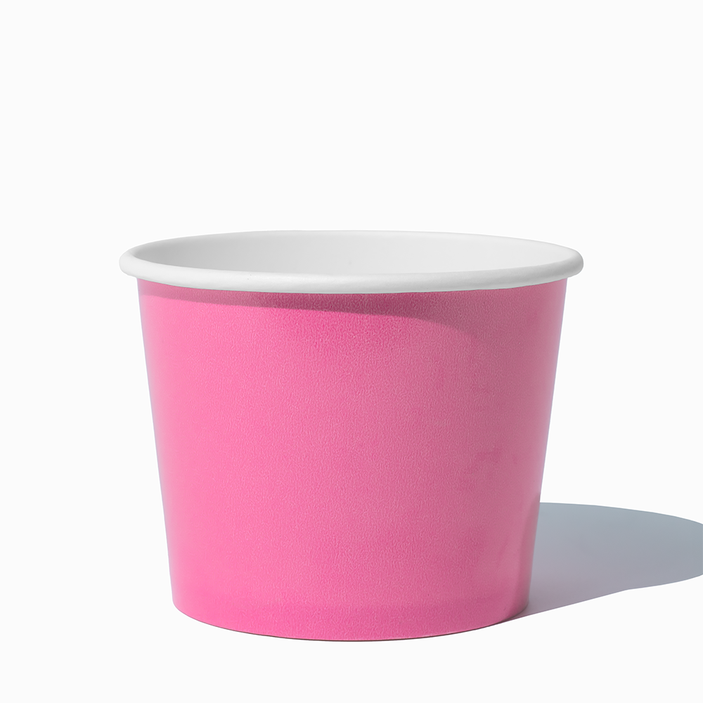 UNIQ 12 oz Light Pink Ice Cream Cups - 1000/Case