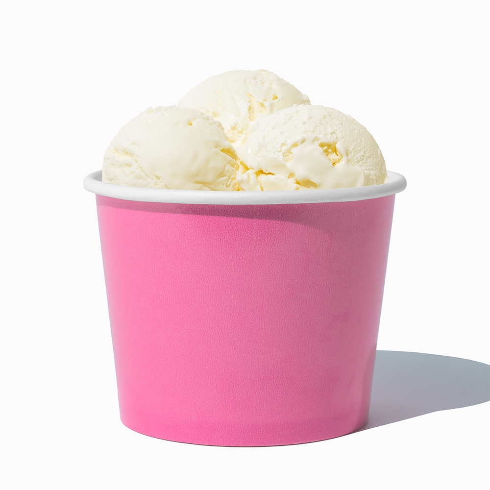 UNIQ 12 oz Light Pink Ice Cream Cups - 1000/Case