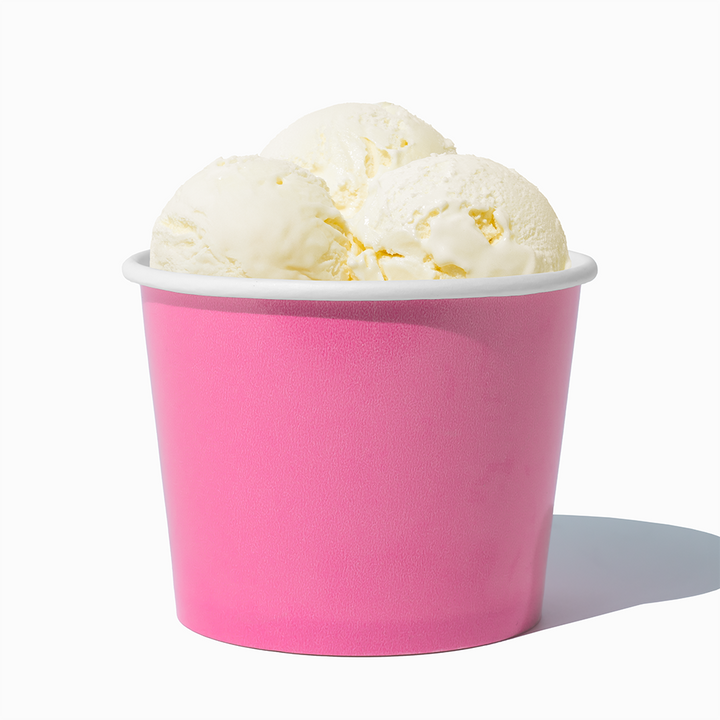 UNIQ 12 oz Light Pink Ice Cream Cups - 1000/Case