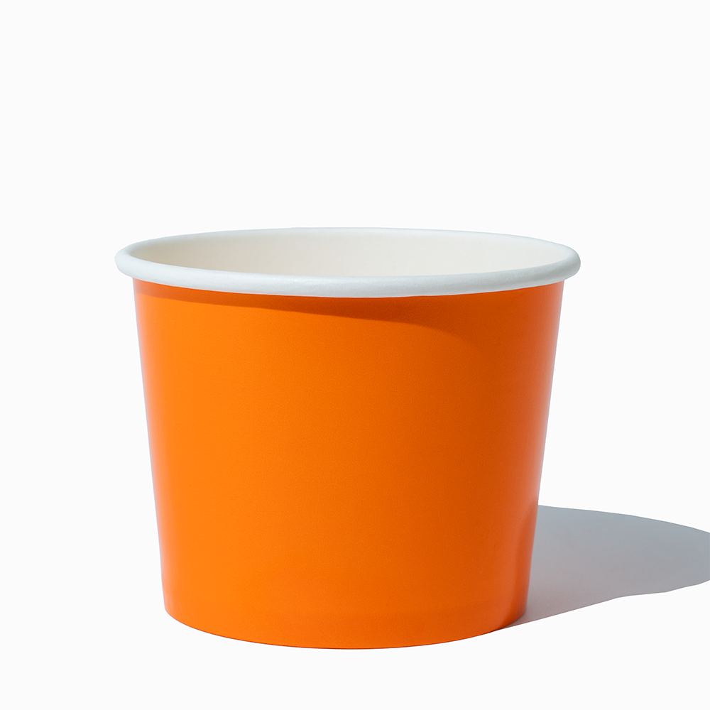 12 oz orange ice cream cups product