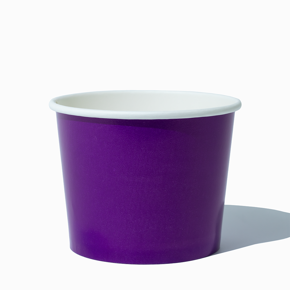 12 oz purple ice cream cups product