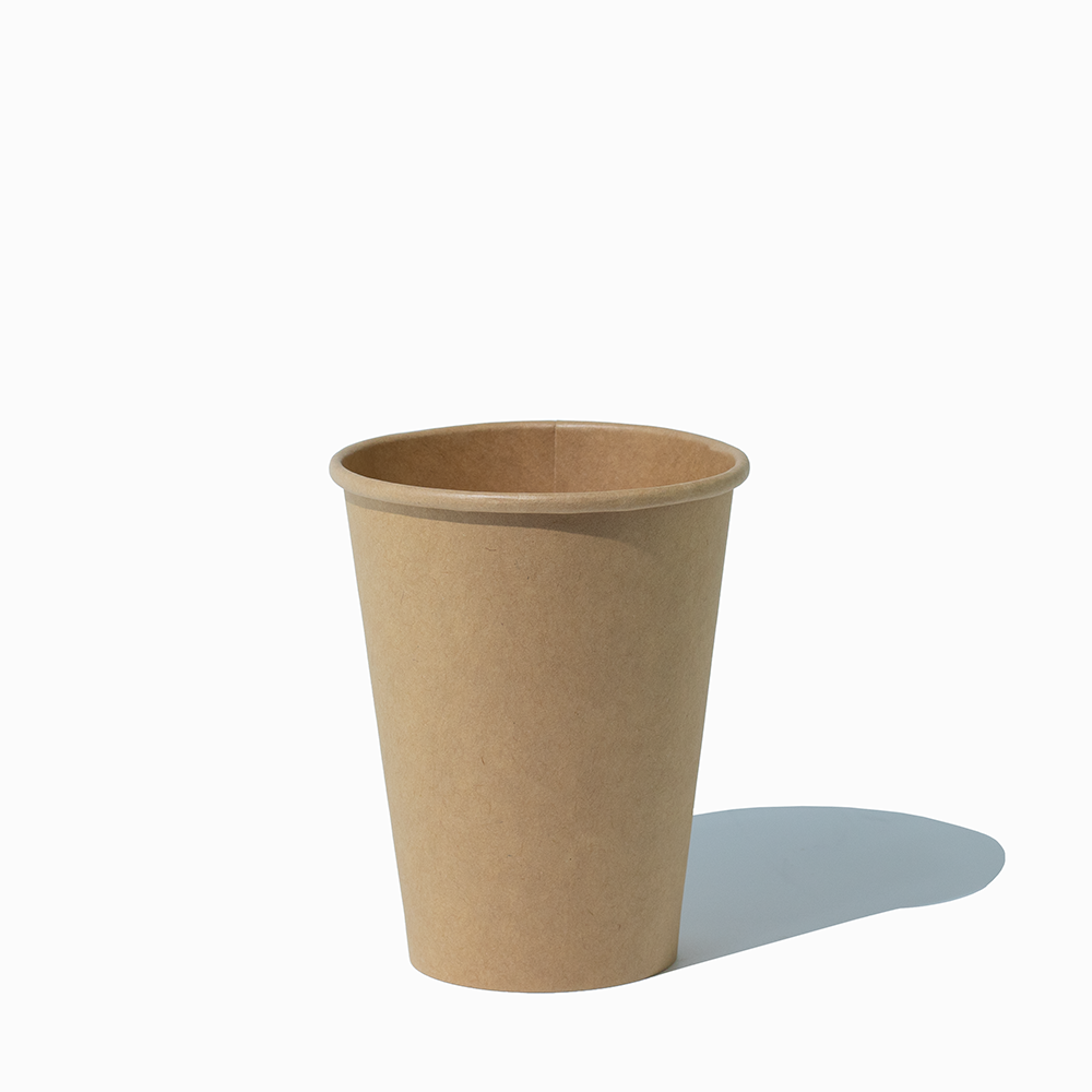 12 oz kraft single wall paper hot cups lifestyle