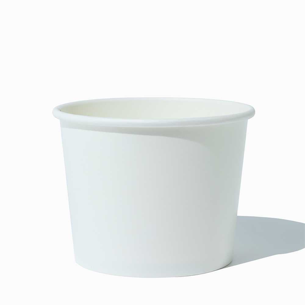 12 oz white ice cream cups product