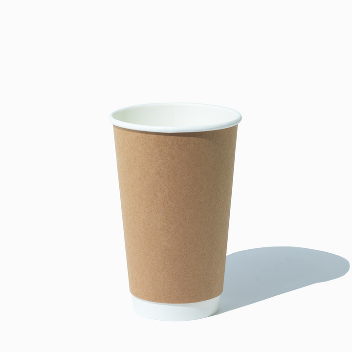 16 oz kraft double wall paper hot cups lifestyle