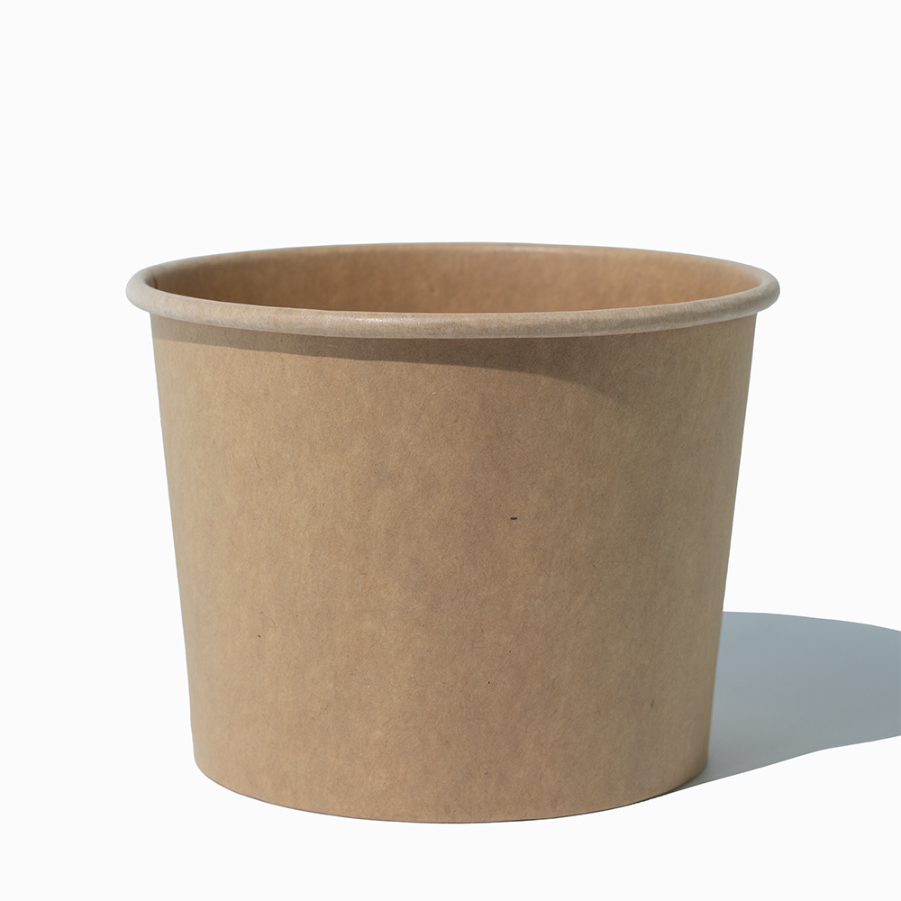 16 oz kraft compostable ice cream cups product