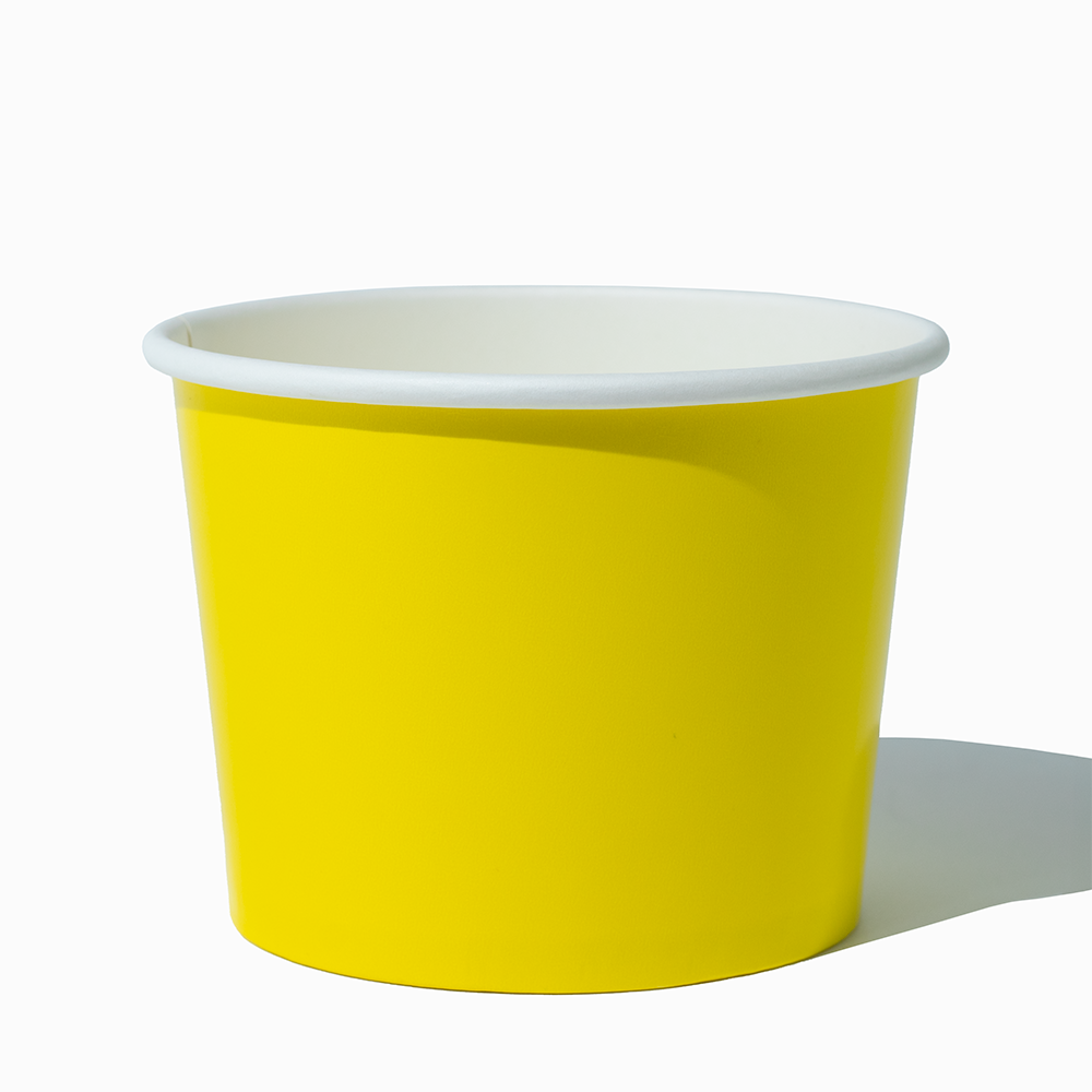 16 oz yellow ice cream cups product