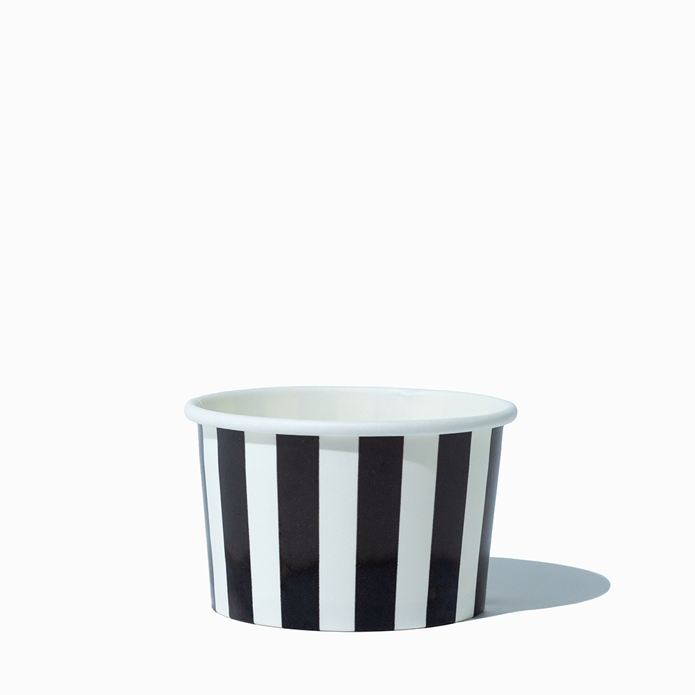 4 oz black striped madness ice cream cups product