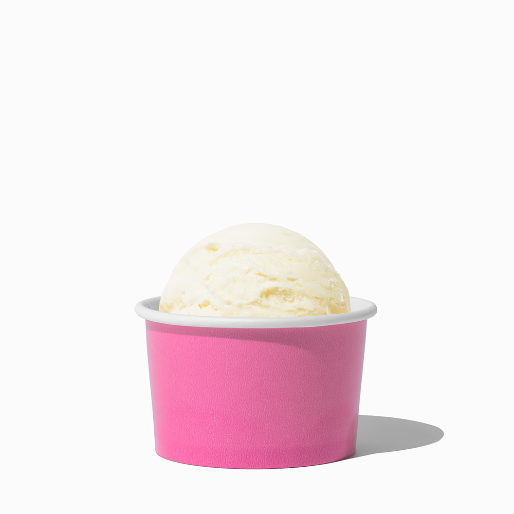 UNIQ 4 oz Light Pink Ice Cream Cups - 1000/Case