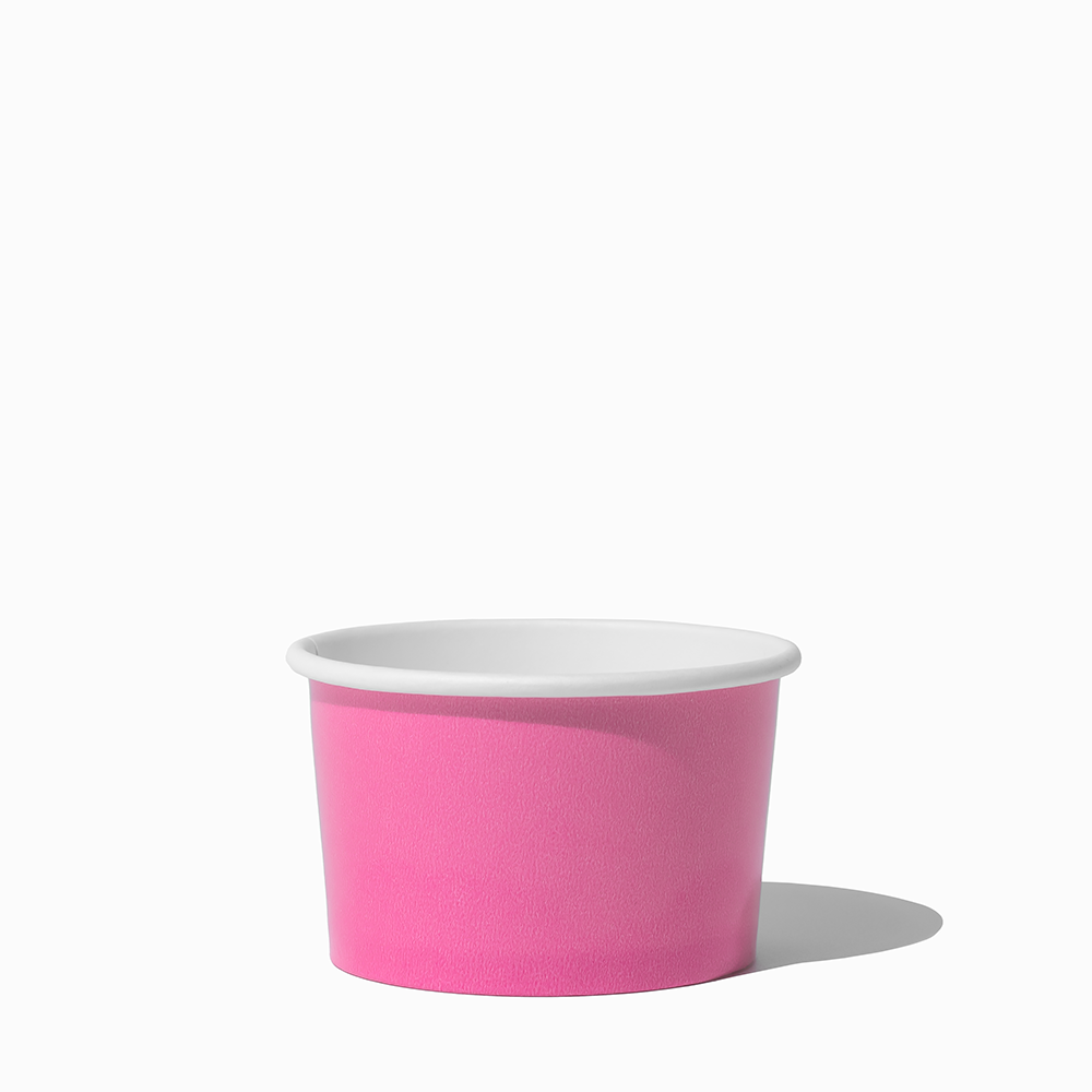 UNIQ 4 oz Light Pink Ice Cream Cups - 1000/Case