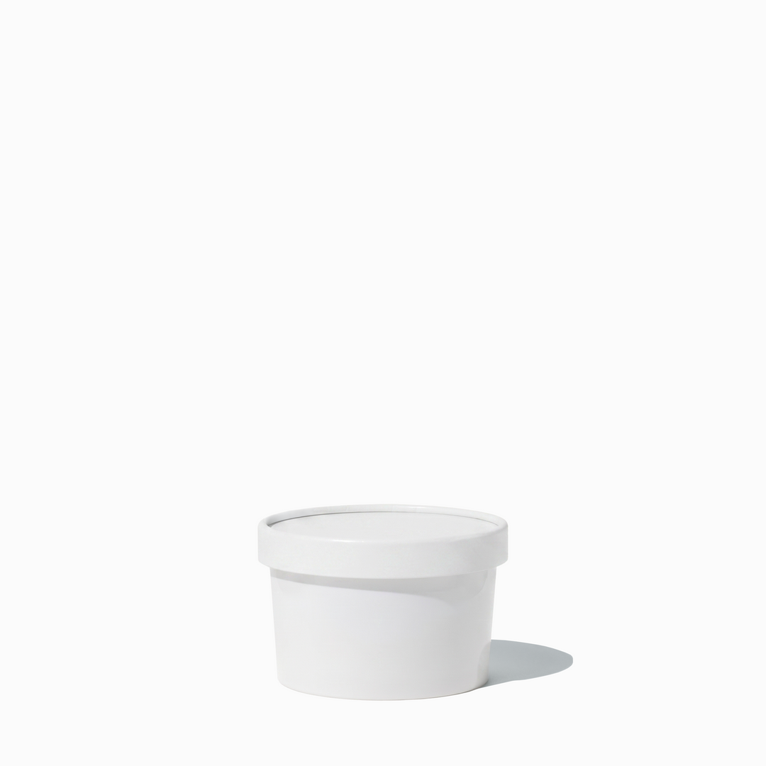 UNIQ 5 oz Premium Glossy White To-Go Containers - 1000/Case