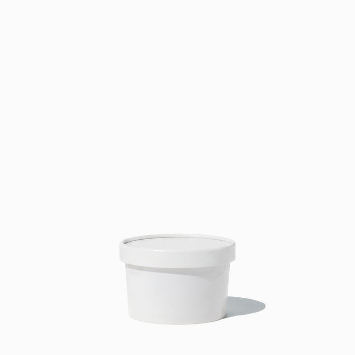 UNIQ 5 oz Premium Glossy White To-Go Containers - 1000/Case