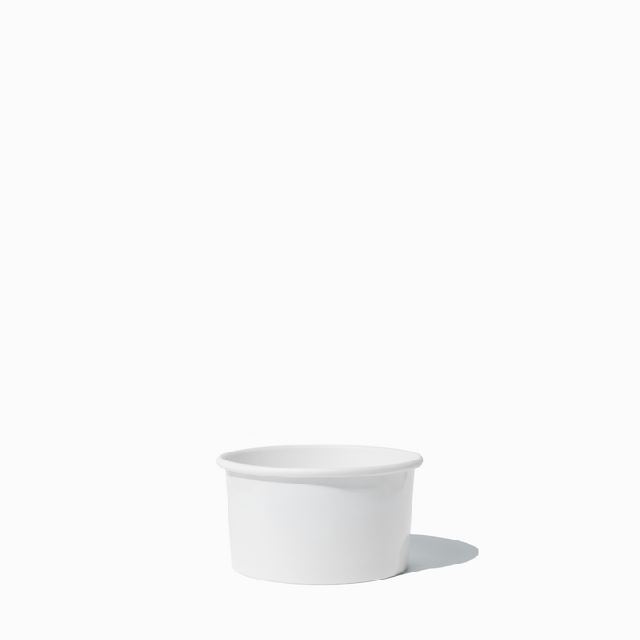 UNIQ 5 oz Premium Glossy White To-Go Containers - 1000/Case