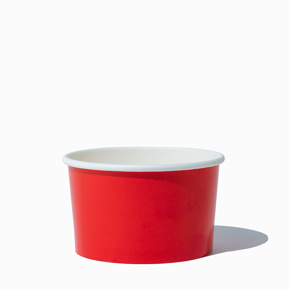 UNIQ 5 oz Red Ice Cream Cups - 1000/Case - Frozen Dessert Supplies