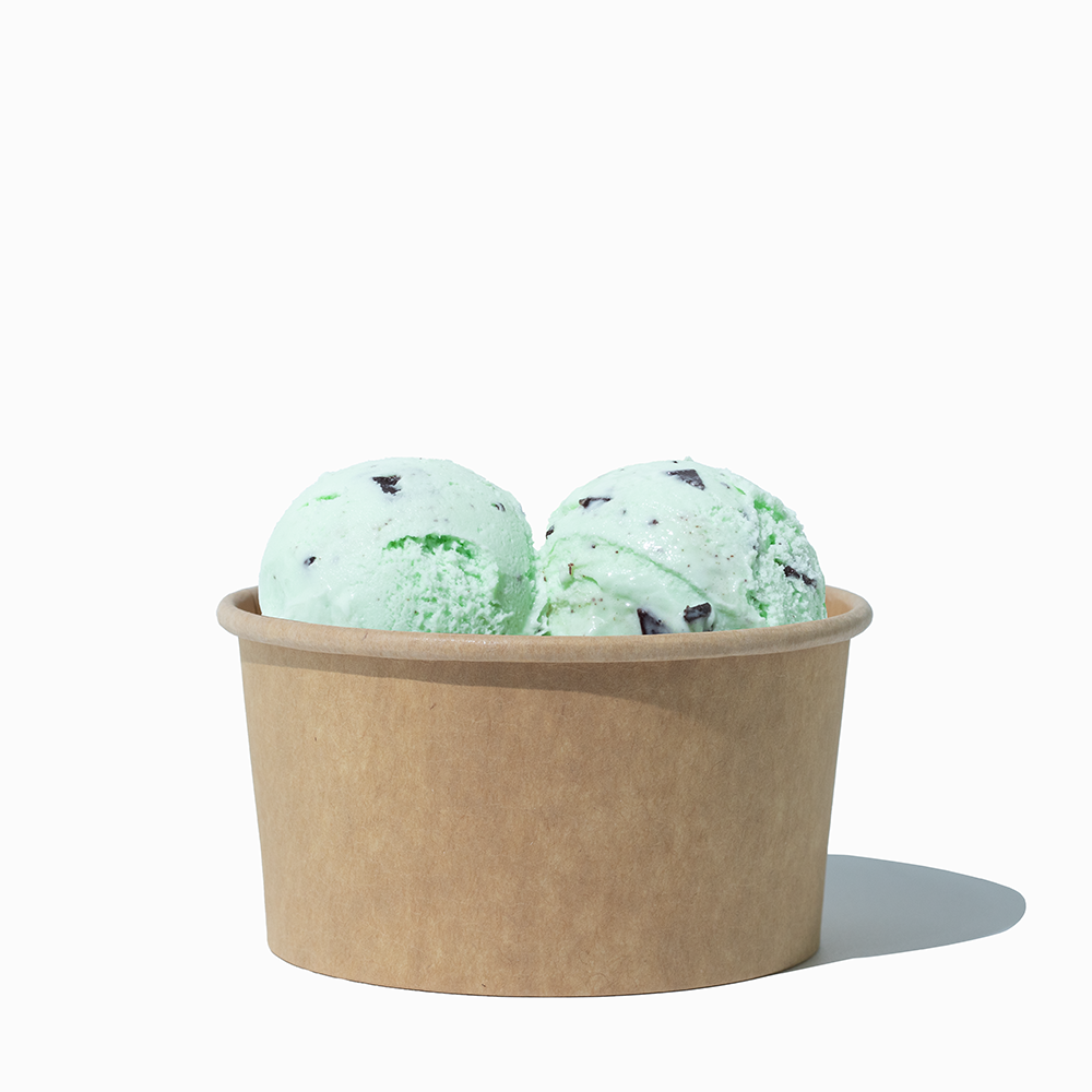 6 oz Kraft Eco-Friendly Ice Cream Cups - Frozen Dessert Supplies