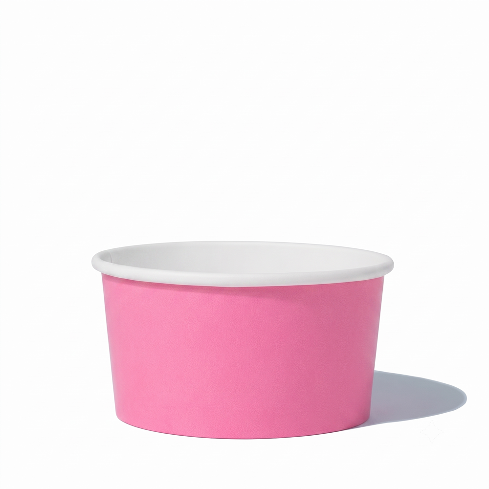 UNIQ 6 oz Light Pink Ice Cream Cups - 1000/Case
