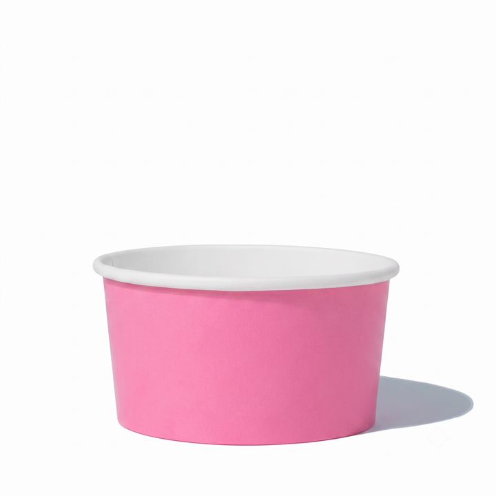 UNIQ 6 oz Light Pink Ice Cream Cups - 1000/Case