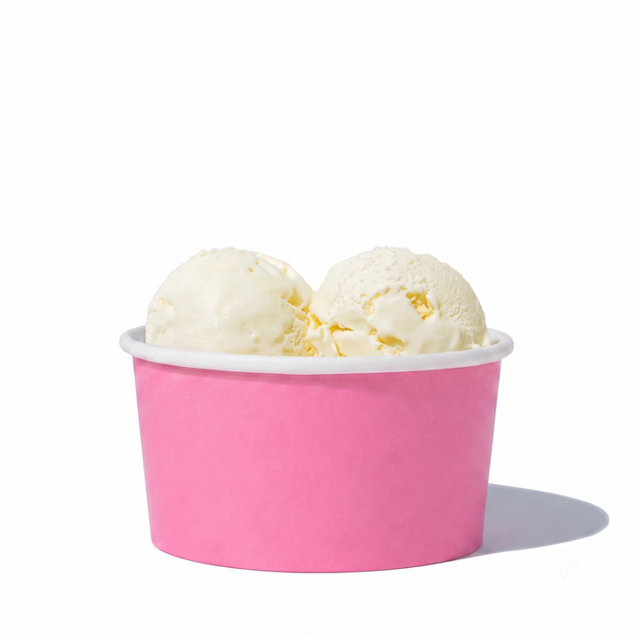 UNIQ 6 oz Light Pink Ice Cream Cups - 1000/Case