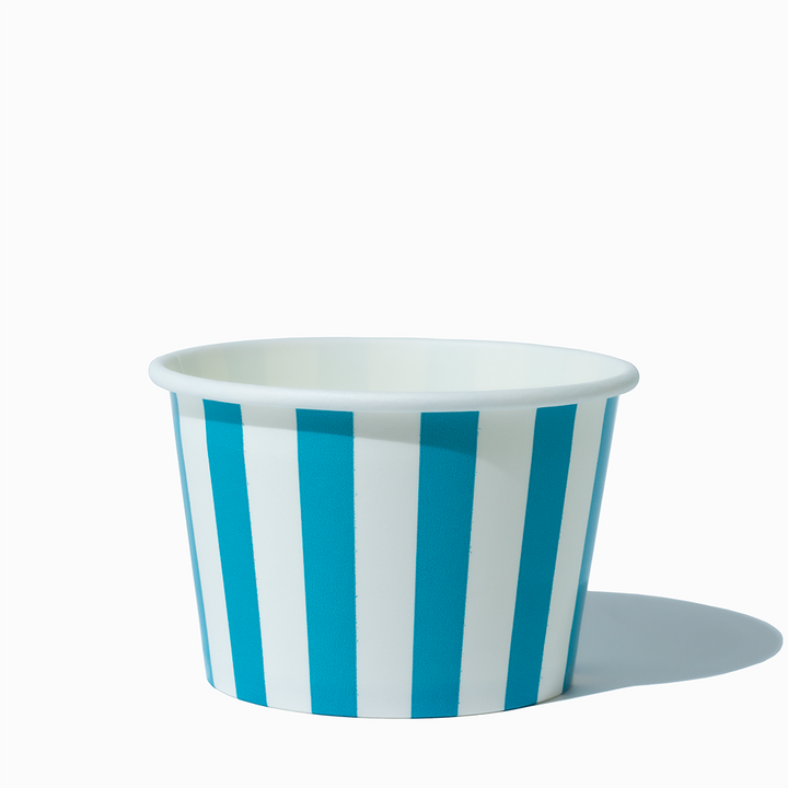 8 oz blue striped madness ice cream cups product