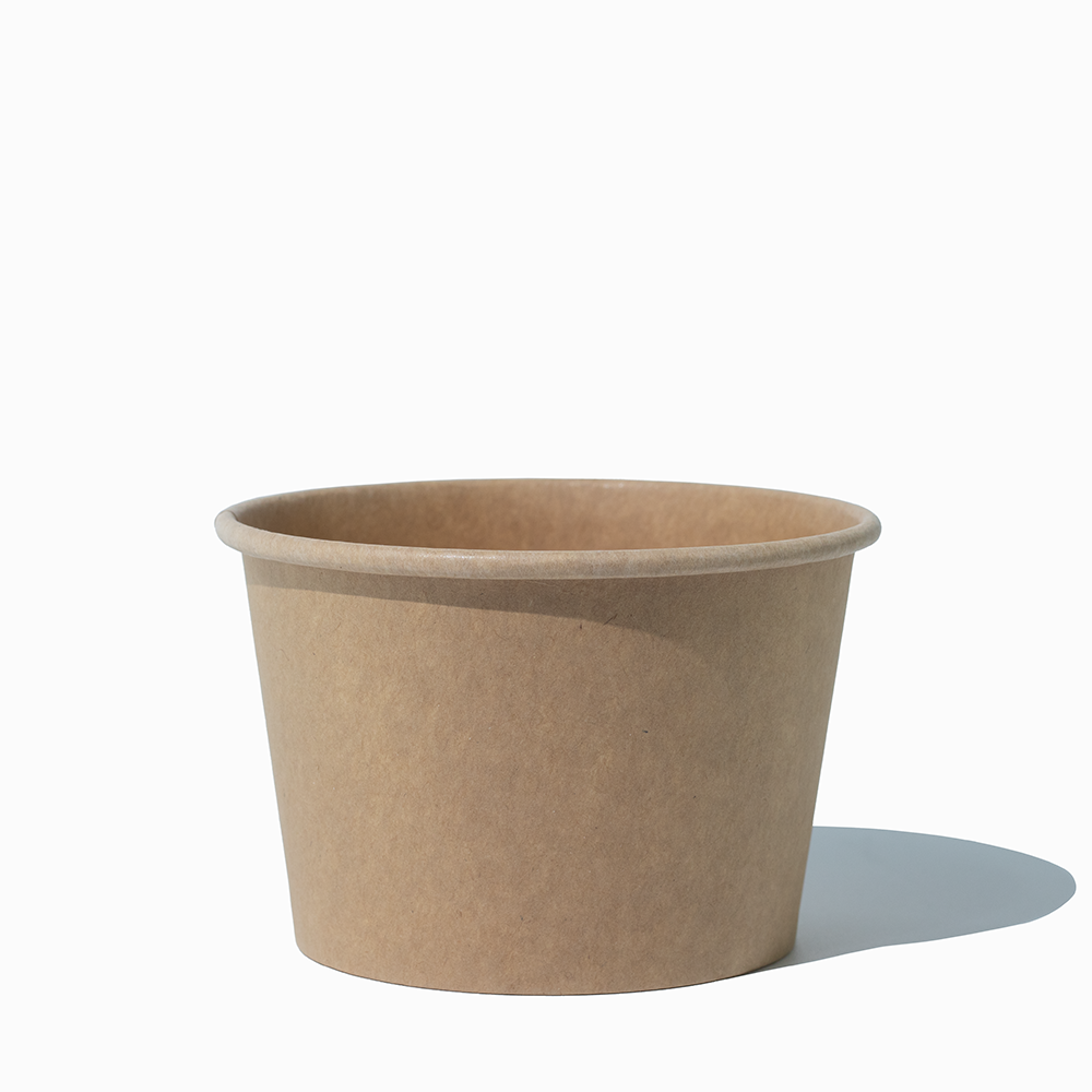 8 oz kraft compostable ice cream cups product