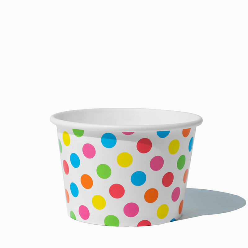 Polka Dot Ice Cream Cups
