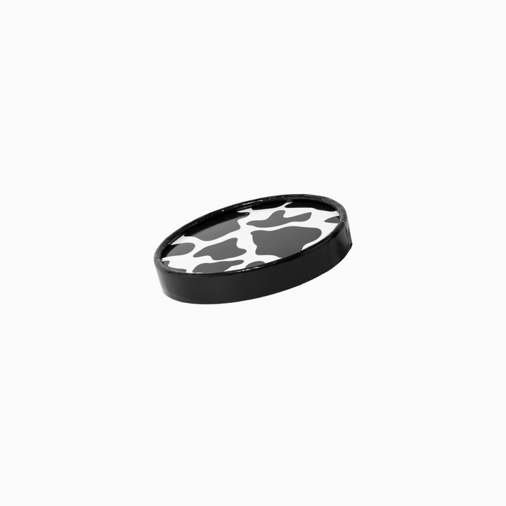 UNIQ 8/12/16 oz Premium Cow Print Paper To-Go Container Lids - 500/Case