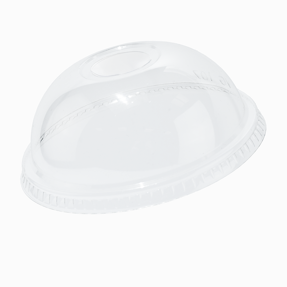UNIQ Clear Dome Lids for 107mm 32oz Plastic Drink Cups - 1000/Case