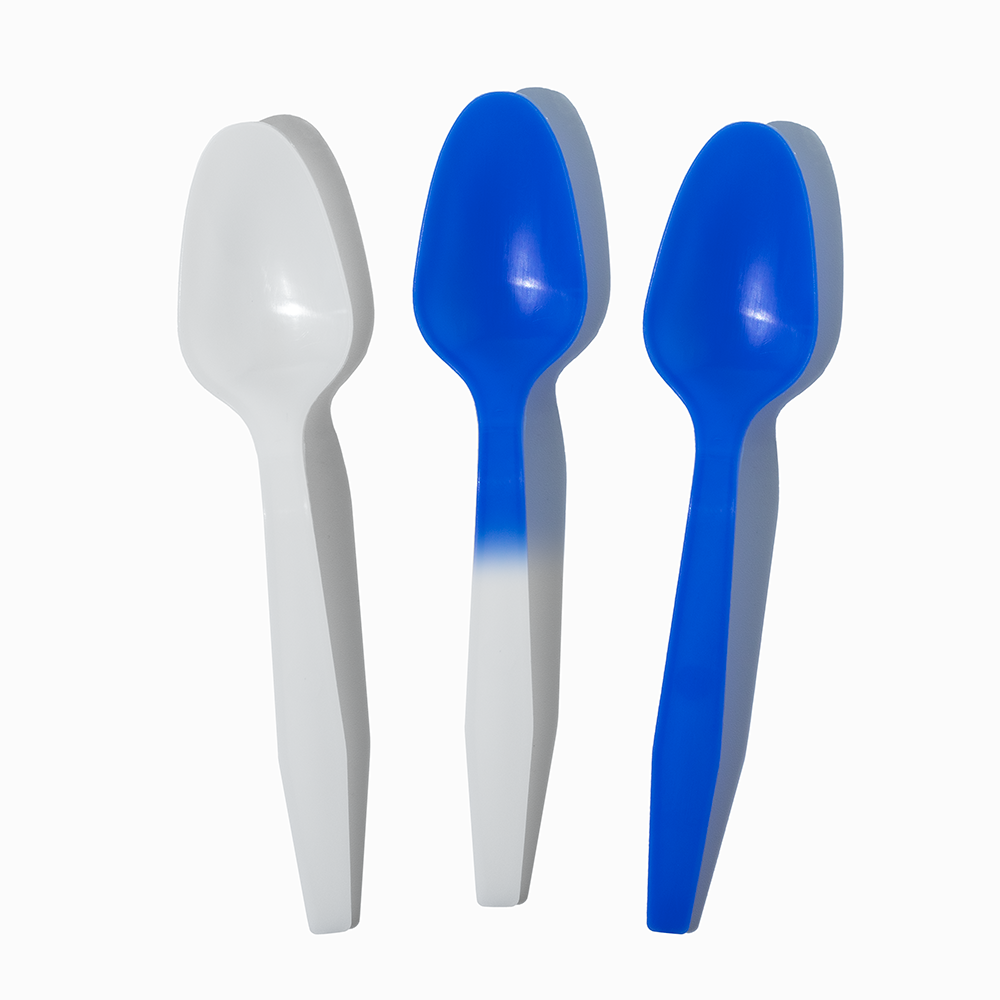 Spoon Blue Color Code UNIQ White to Blue Color Changing Spoons - Frozen Dessert Supplies