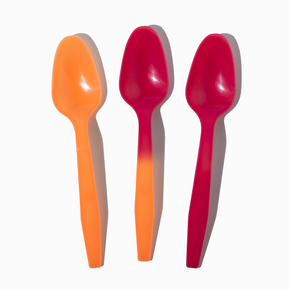 Crazy Color Changing Spoons - Orange to Red - Frozen Dessert Supplies