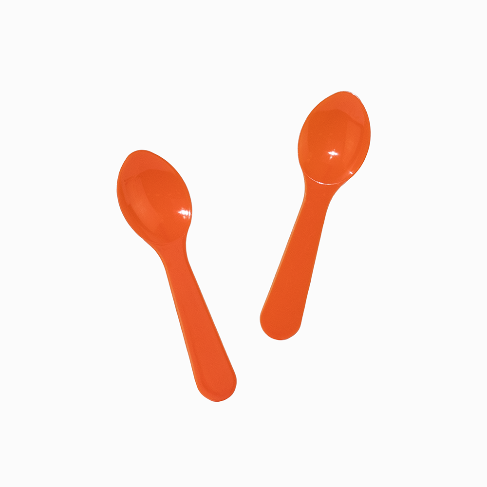 UNIQ Orange Mini Tasting Spoons - Frozen Dessert Supplies - Frozen UNIQ Orange Mini Tasting Spoons - Frozen Dessert Supplies - Frozen