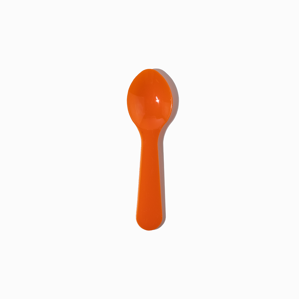 UNIQ Orange Mini Tasting Spoons - Frozen Dessert Supplies - Frozen