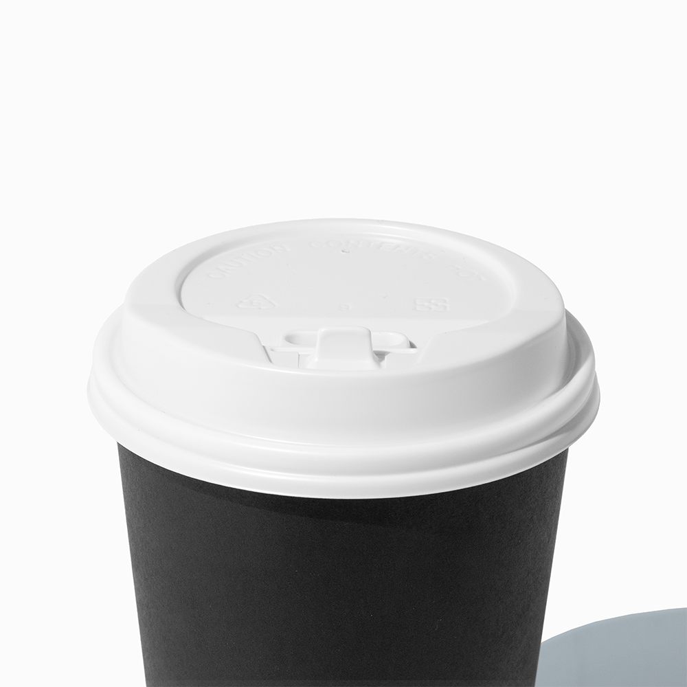 White Flip Top Hot Cup Lids