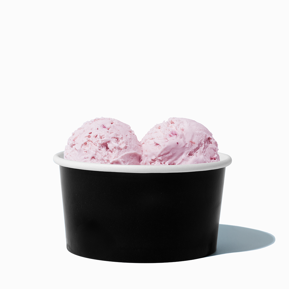 6 oz Black Ice Cream Cups - Frozen Dessert Supplies