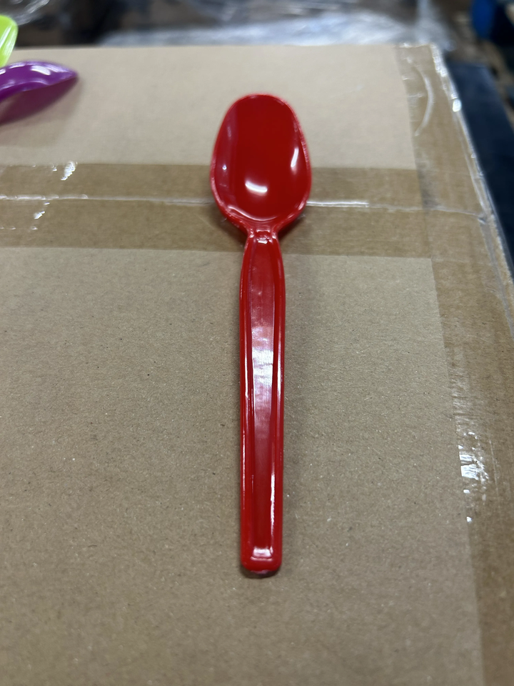 Mixed Colors Super Dessert Spoons (Cosmetic Blemishes) - 1000/Case