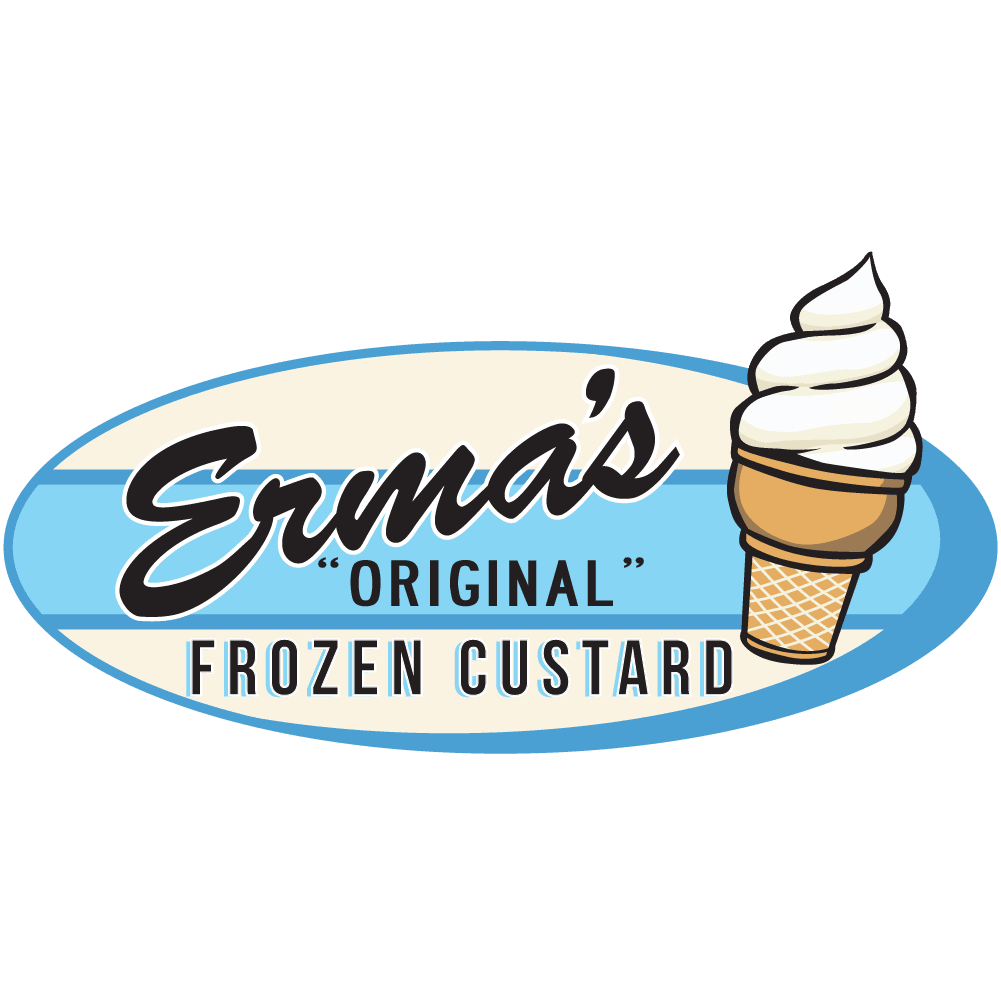 12 oz Short Ice Cream Cups Custom for Erma's Original Frozen Custard - C-ERMAS12OZS-CUSTOM