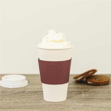 UNIQIFY® 16 oz White Single Wall Paper Coffee Cups - Frozen Dessert Supplies HCF500116
