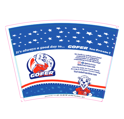 22 oz Shake Cups - Custom Gofer Ice Cream - C-GOFER22OZ-CUSTOM