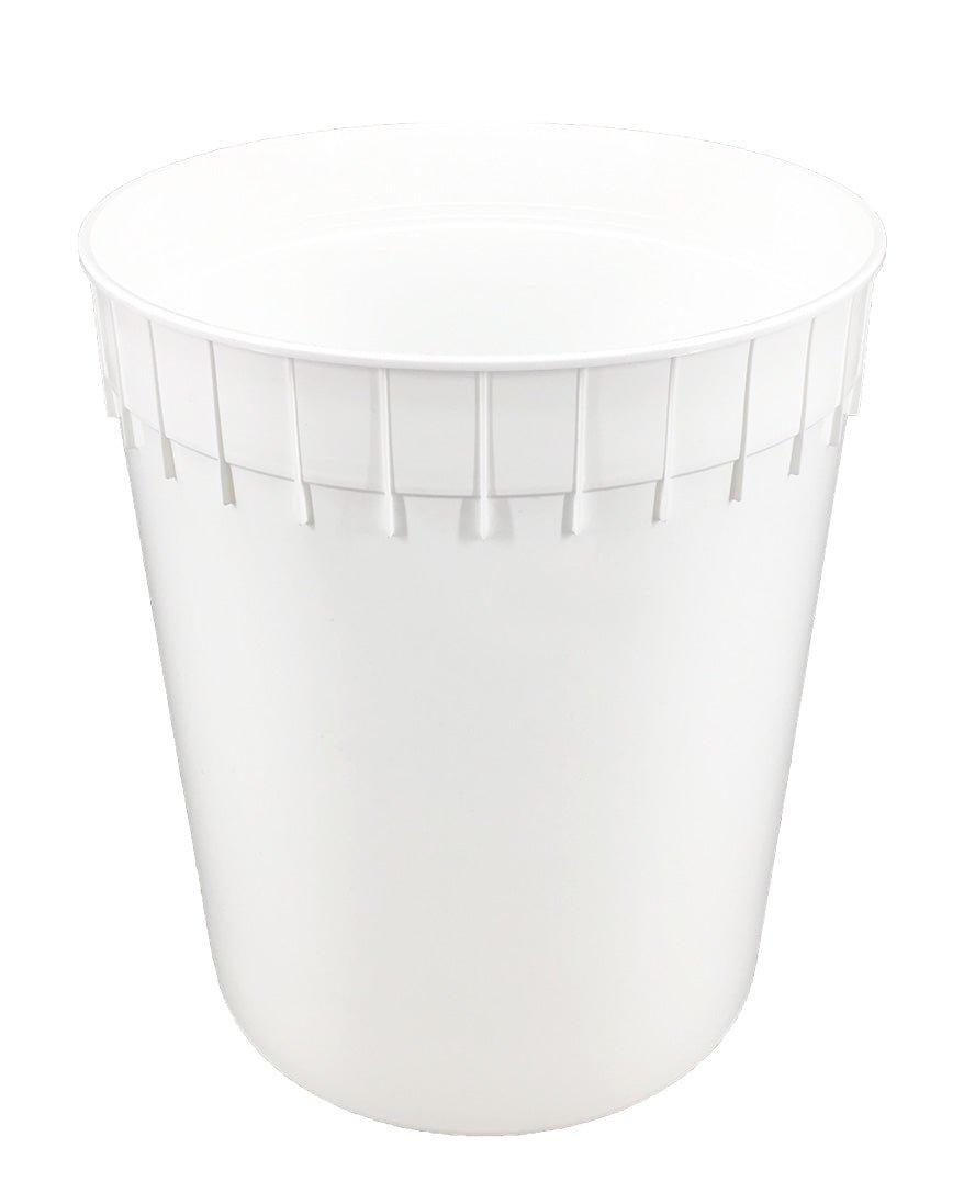 3 Gallon Plastic Ice Cream Tubs Without Lids Frozen Dessert Supplies