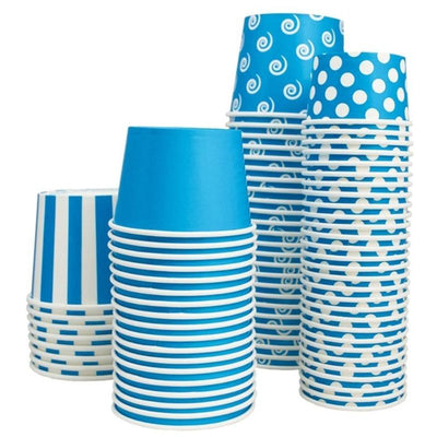 UNIQIFY® 16 oz Blue Ice Cream Cups