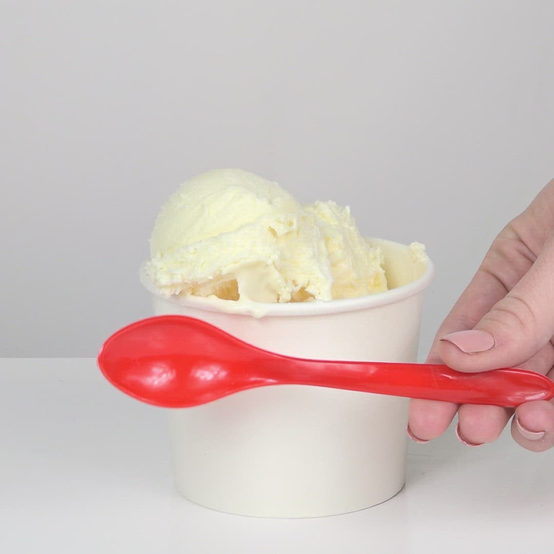 UNIQIFY® Red Curve Ice Cream Spoons