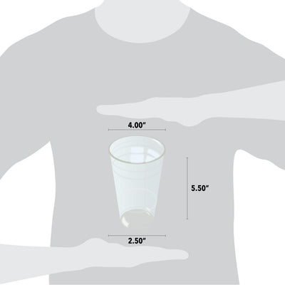 UNIQIFY® 20 oz Clear Plastic Cold Cups (98 mm)