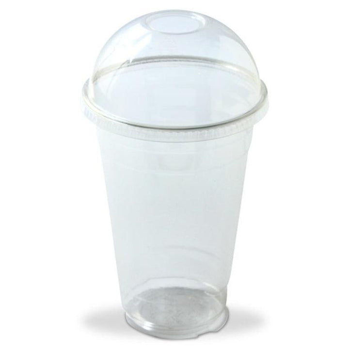 UNIQIFY® 16/20/24 oz Clear Dome Plastic Drink Lids - 98mm - Frozen Dessert Supplies 98020