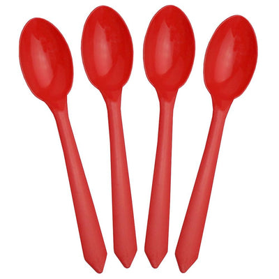 UNIQIFY® Red Dessert Ice Cream Spoons