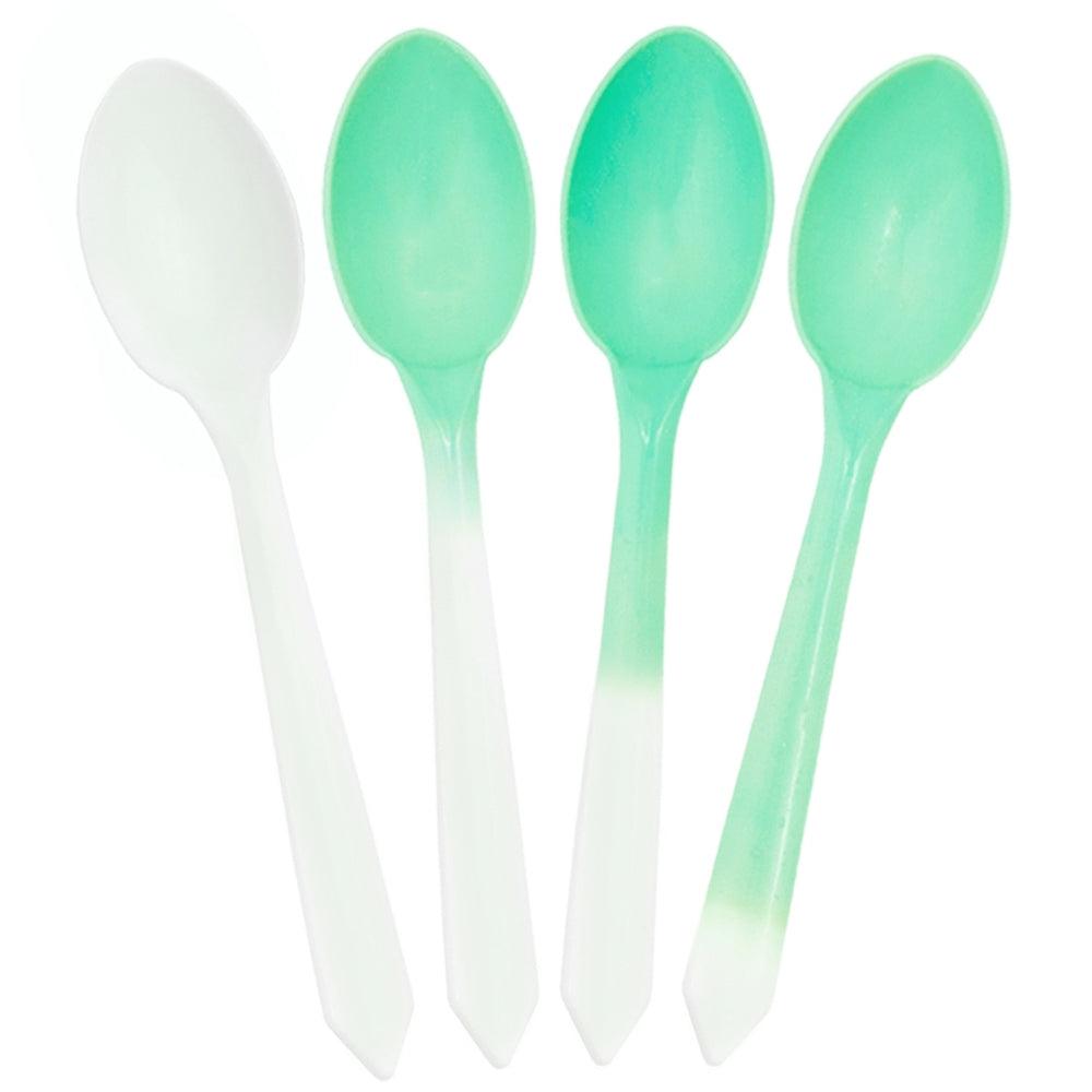 UNIQIFY® Color Changing Dessert Spoons - White to Green