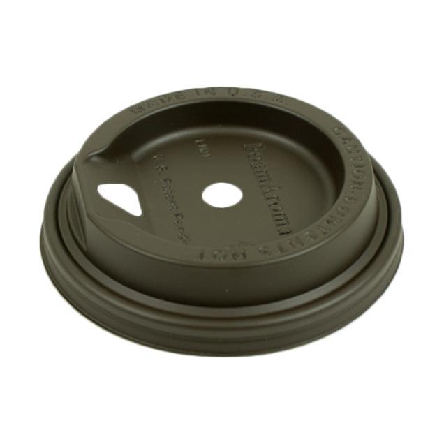FoamAroma Brown Hot Cup Lids - 8/10/12/16/20/22 oz - HCF100515