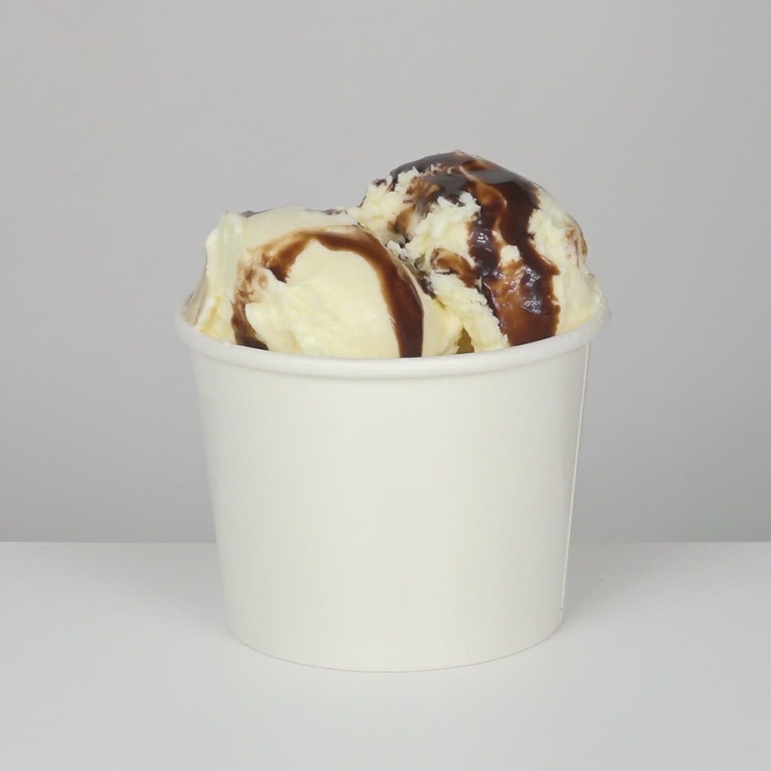 UNIQIFY® 6/8 oz Clear Dome Ice Cream Cup Lids