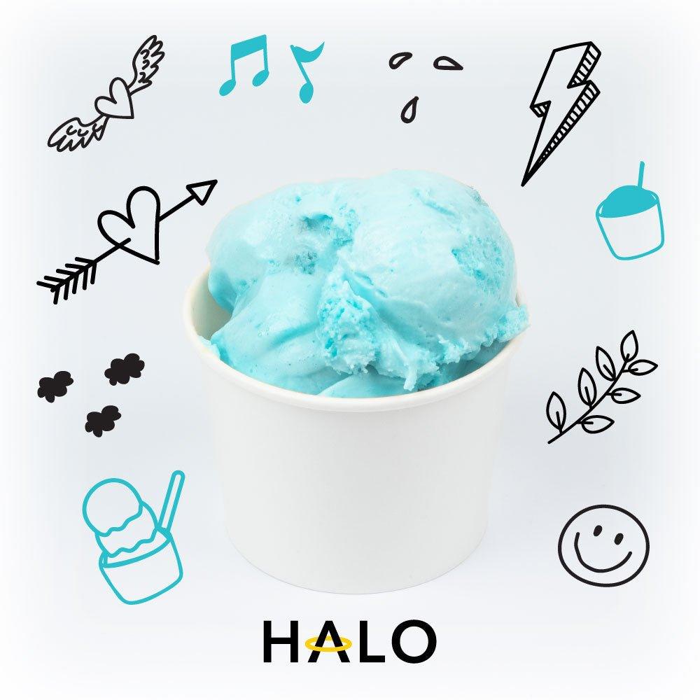 HALO 12 oz White Ice Cream Cups - Frozen Dessert Supplies 781219