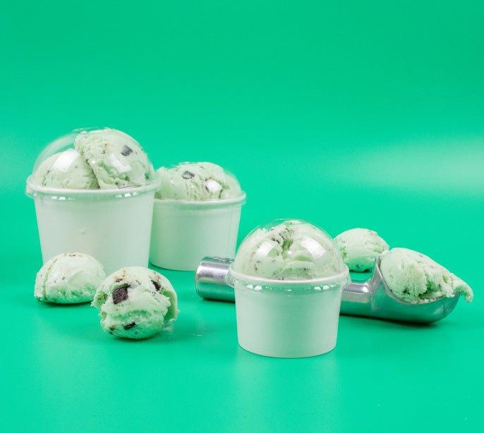 HALO 12 oz White Ice Cream Cups - Frozen Dessert Supplies 781219
